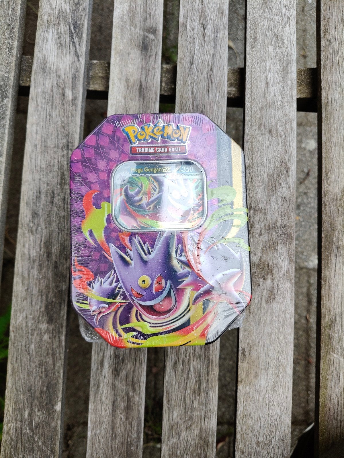 Sealed Mega Gengar Ex Tin Pokémon Kaarten, Ophalen of Verzenden, Nieuw, Overige typen