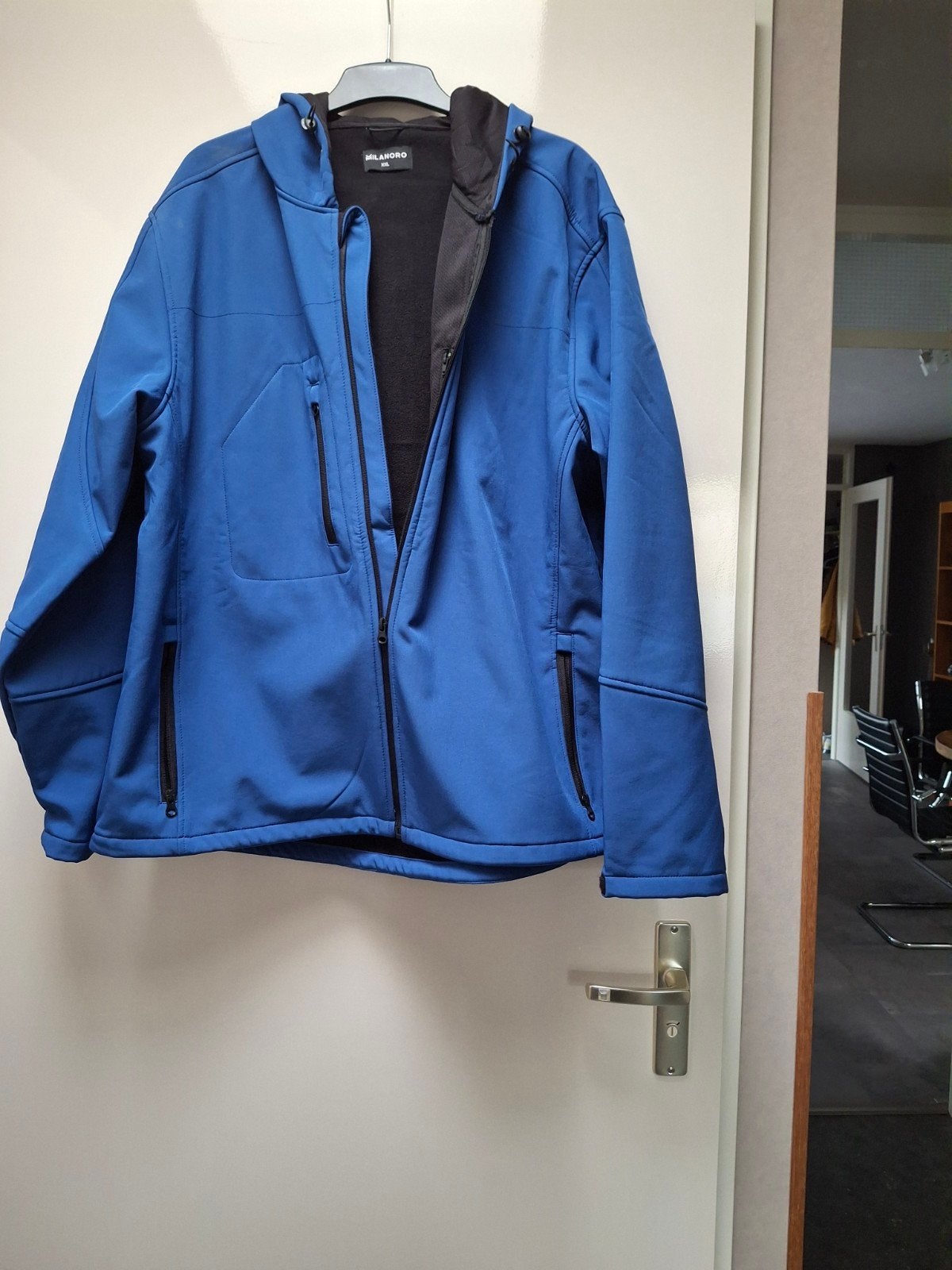 Milanoro Softshell Jas XXL - Blauw, Ophalen of Verzenden, Nieuw, Overige maten, Blauw