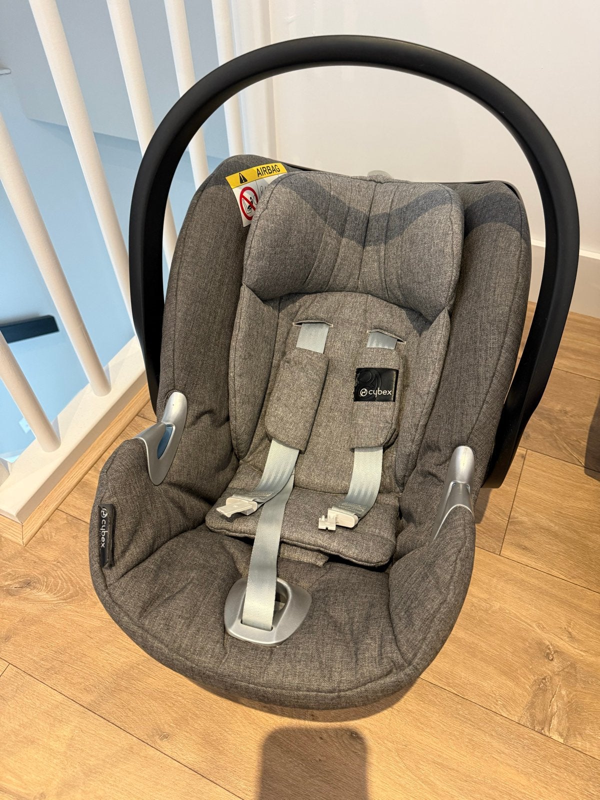 Cybex Aton 5 autostoel met Isofix base, Zijbescherming, Zo goed als nieuw, Isofix, 0 t/m 13 kg