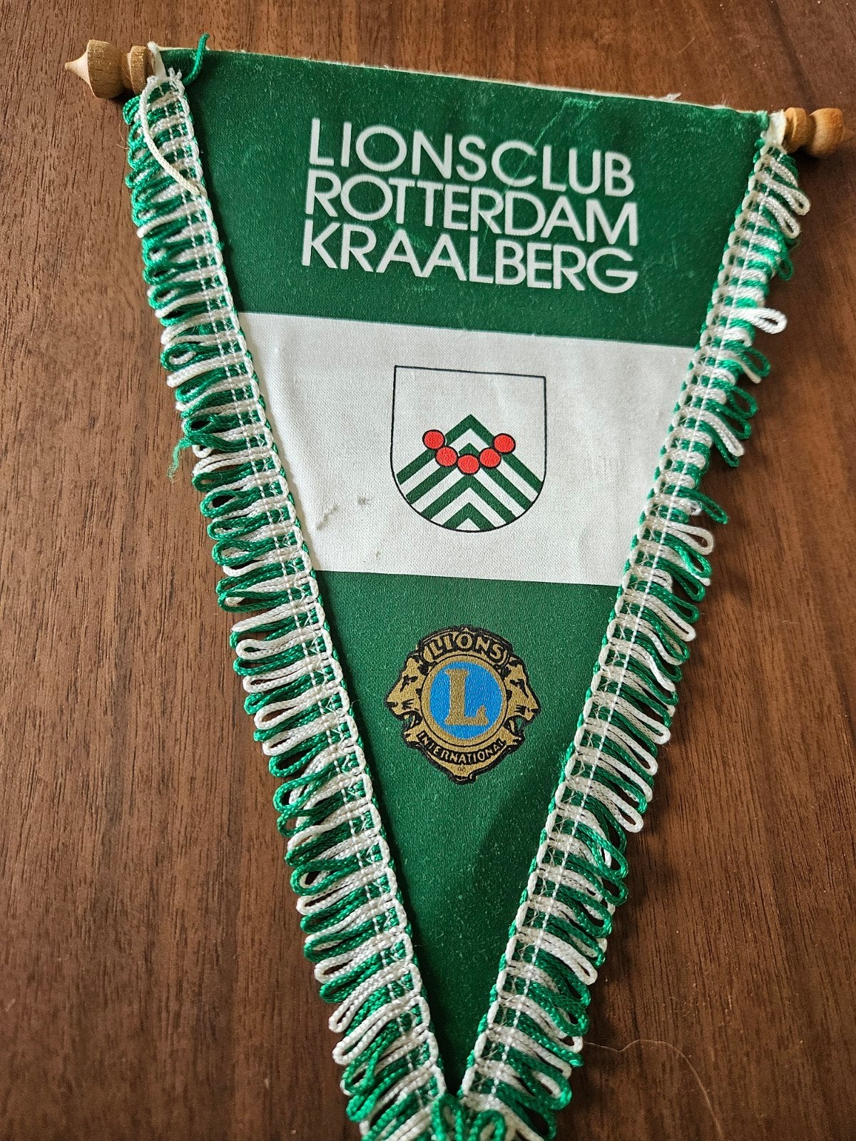 Vaantje Lionsclub Rotterdam Kraalberg, Ophalen of Verzenden, Gebruikt