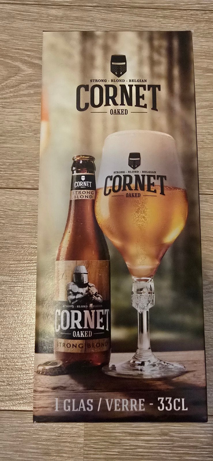 Cornet bier glas, Ophalen of Verzenden, Nieuw, Glas of Glazen, Overige merken