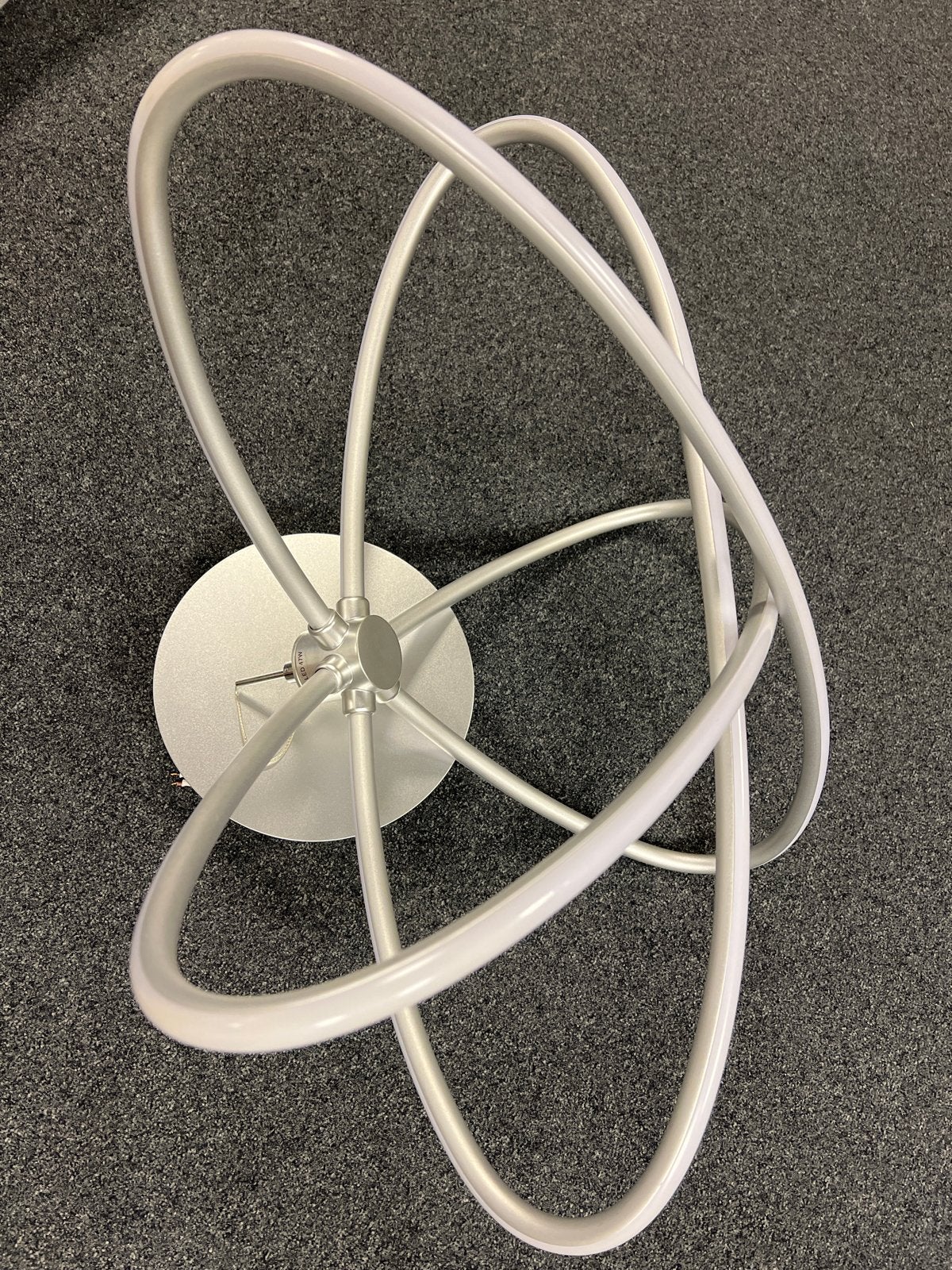 Moderne LED hanglamp, doorsnede 70 cm, Huis en Inrichting, Lampen | Hanglampen, Zo goed als nieuw, Metaal, Ophalen