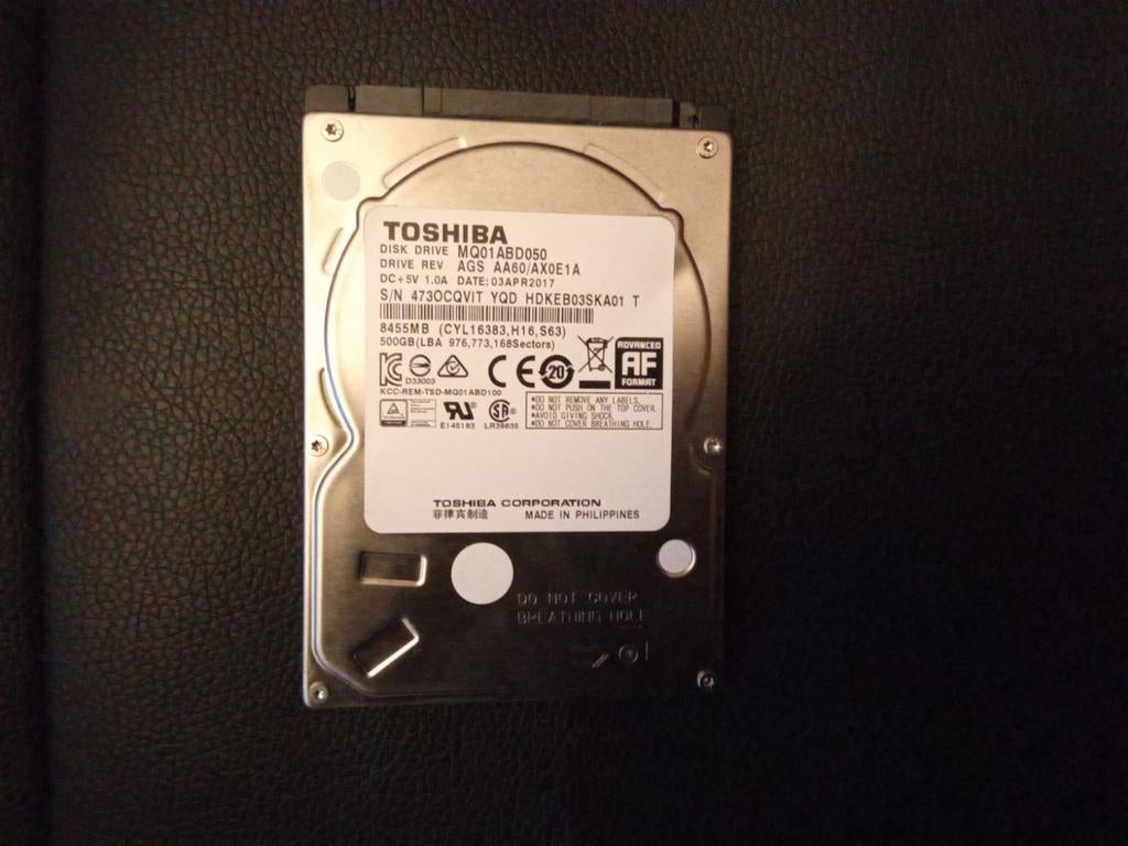 Nieuwe Toshiba 500GB HDD 2.5 inch SATA Harde Schijf, Intern, Toshiba, Nieuw, Ophalen of Verzenden