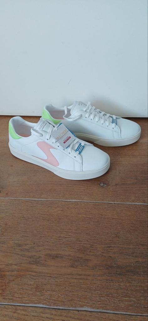 Nieuwe Skechers Court Classics sneakers maat 40/41, Skechers, Wit, Nieuw, Ophalen of Verzenden
