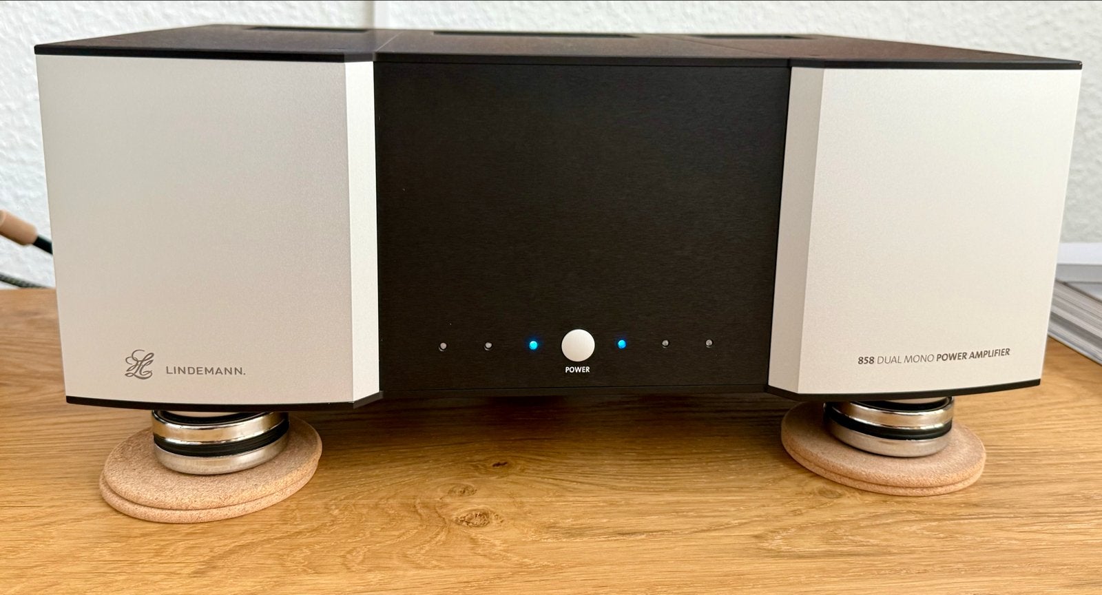 Lindemann 858 Dual Mono Eindversterker - High-End Audio, Gebruikt, 120 watt of meer, Stereo, Ophalen
