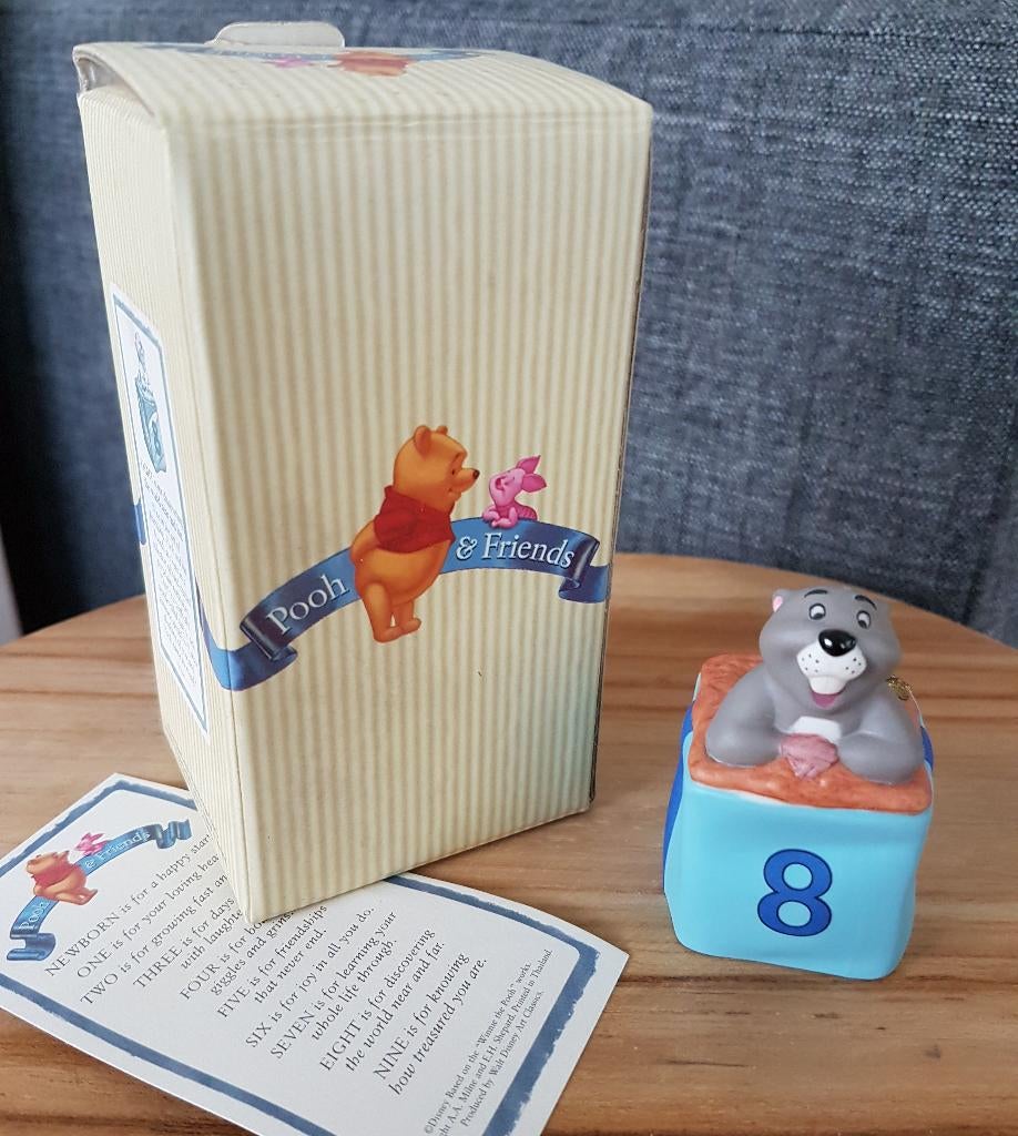 Disney Pooh & Friends birthday figurine Gopher 8 *a, Verzamelen, Disney, Ophalen of Verzenden, Winnie de Poeh of vrienden, Zo goed als nieuw