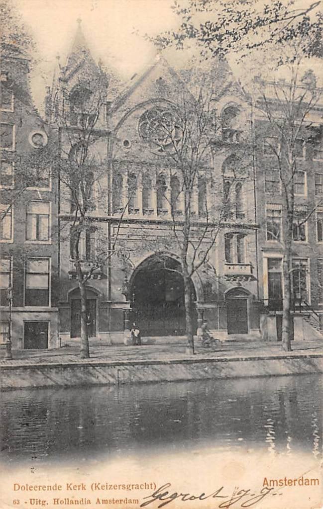Keizersgracht Doleerende Kerk Gereformeerde Kerk 1903, Ophalen of Verzenden, Voor 1920, Gelopen, Noord-Holland