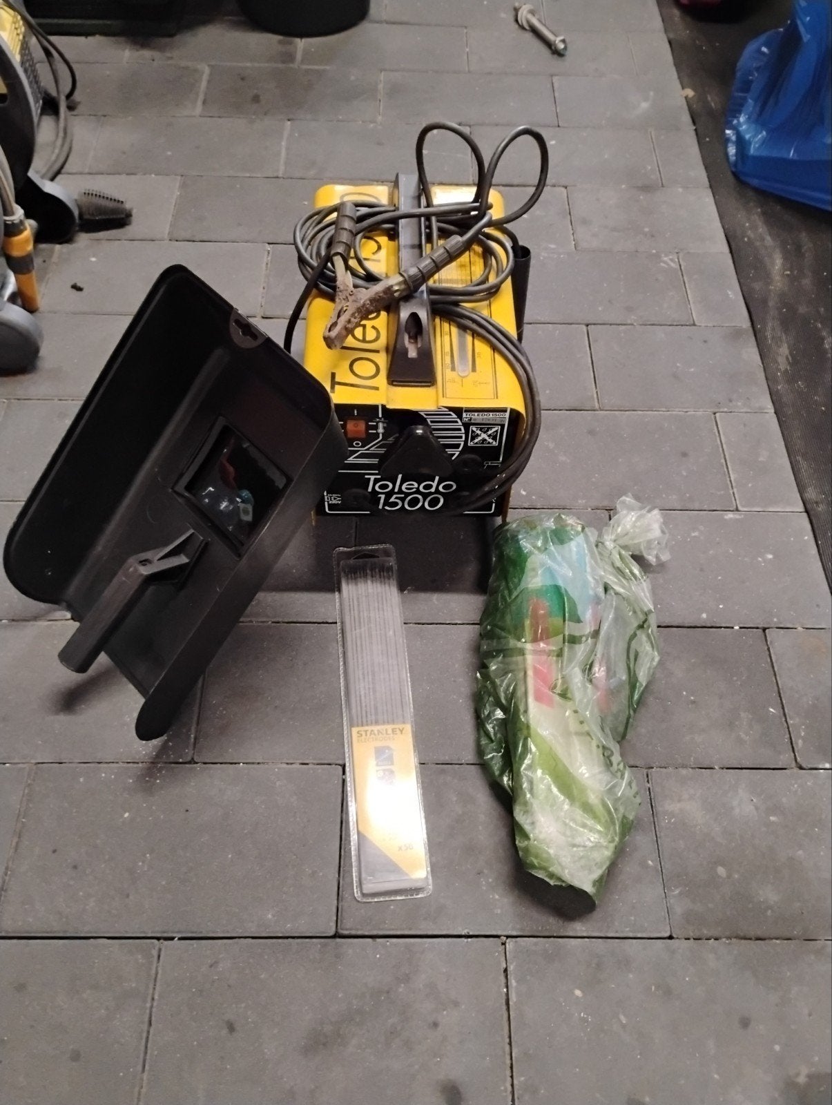 lasapparaat, Ophalen, Minder dan 150 ampère, Elektroden