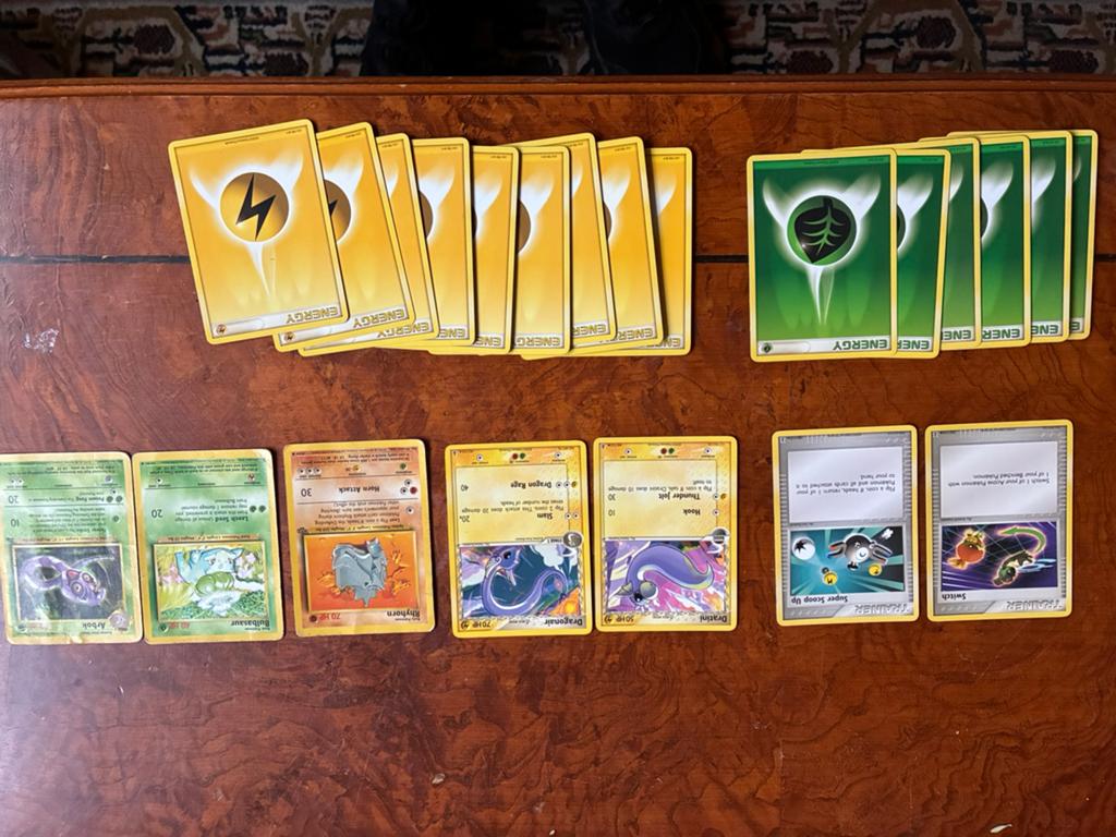 Pokemonkaarten Dratini, Dragonair, Rhyhorn, Bulbasaur, Arbok, Ophalen of Verzenden, Winkel, Super of Benzinepomp, Volle spaarkaart