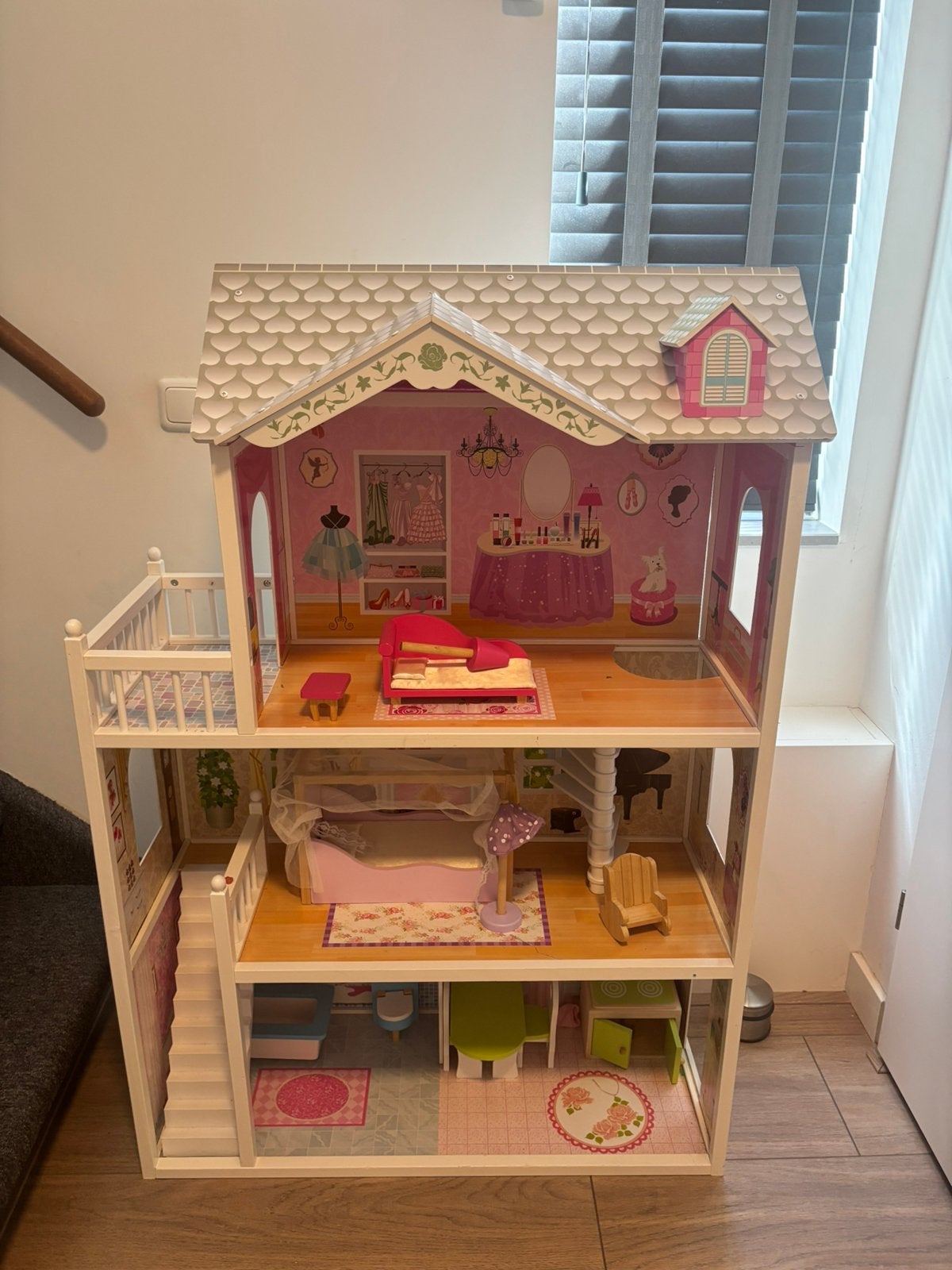 Prachtig poppenhuis - Zo goed als nieuw, Ophalen, Zo goed als nieuw, Poppenhuis