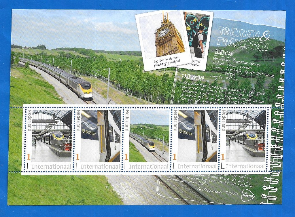 Treinen & Trajecten 12 . Eurostar ( Int.) - 2020, Verzenden, Na 1940, Postfris