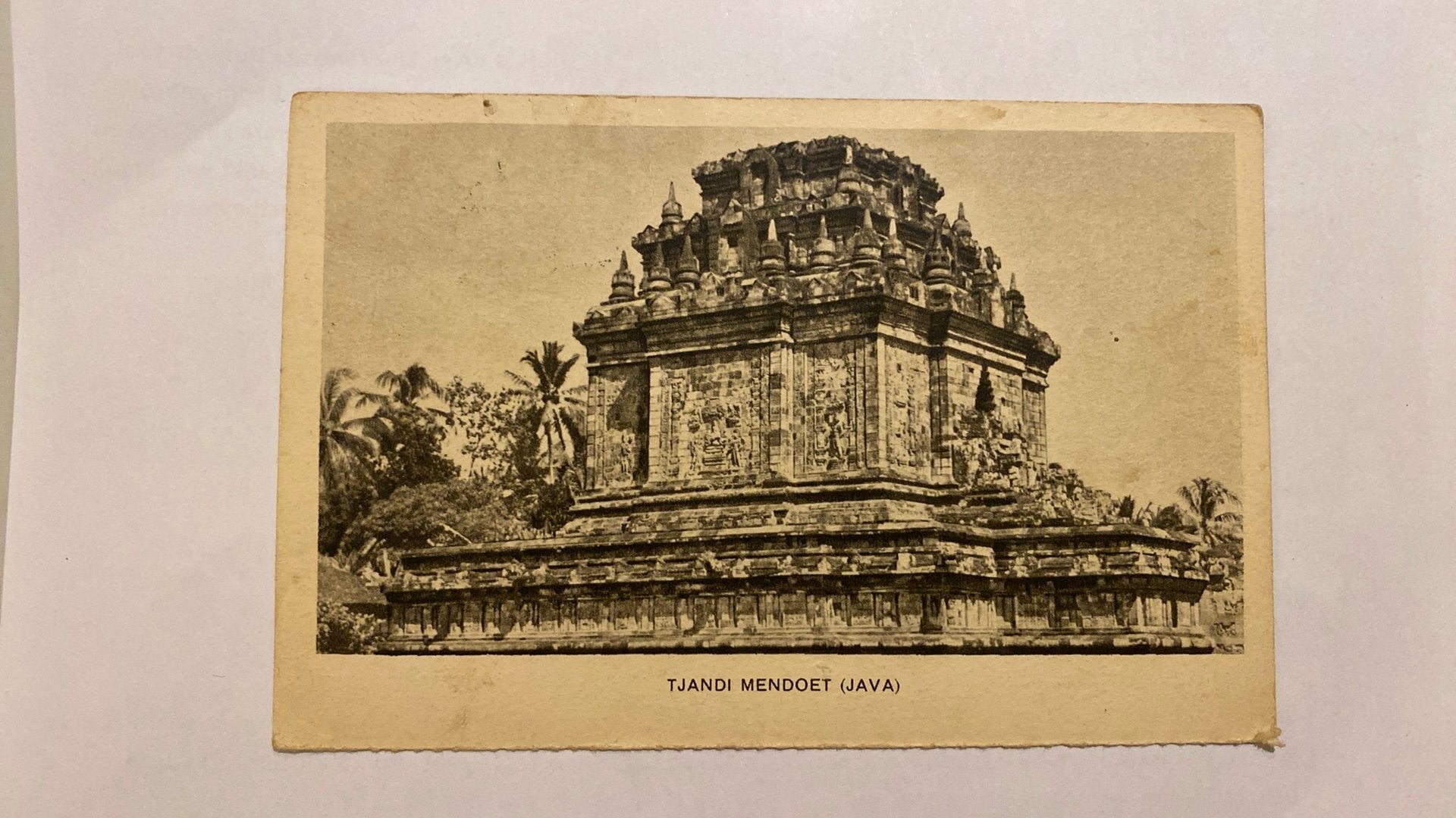 Tjandi Mendoet Java Indonesië, Ophalen of Verzenden, Voor 1920, Buiten Europa