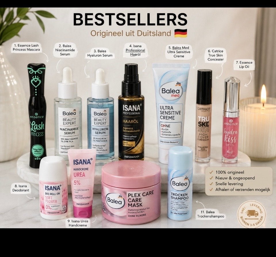 Duitse Drogisterij Bestseller Cosmetica – Nieuw & Origineel, Ophalen of Verzenden, Nieuw, Overige typen