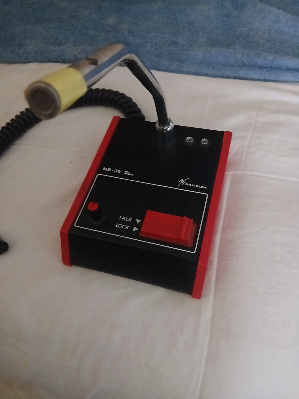Sadelta MB-30 Plus Microfoon - Vintage CB Radio Accessoire, Telecommunicatie, Ophalen of Verzenden, Gebruikt