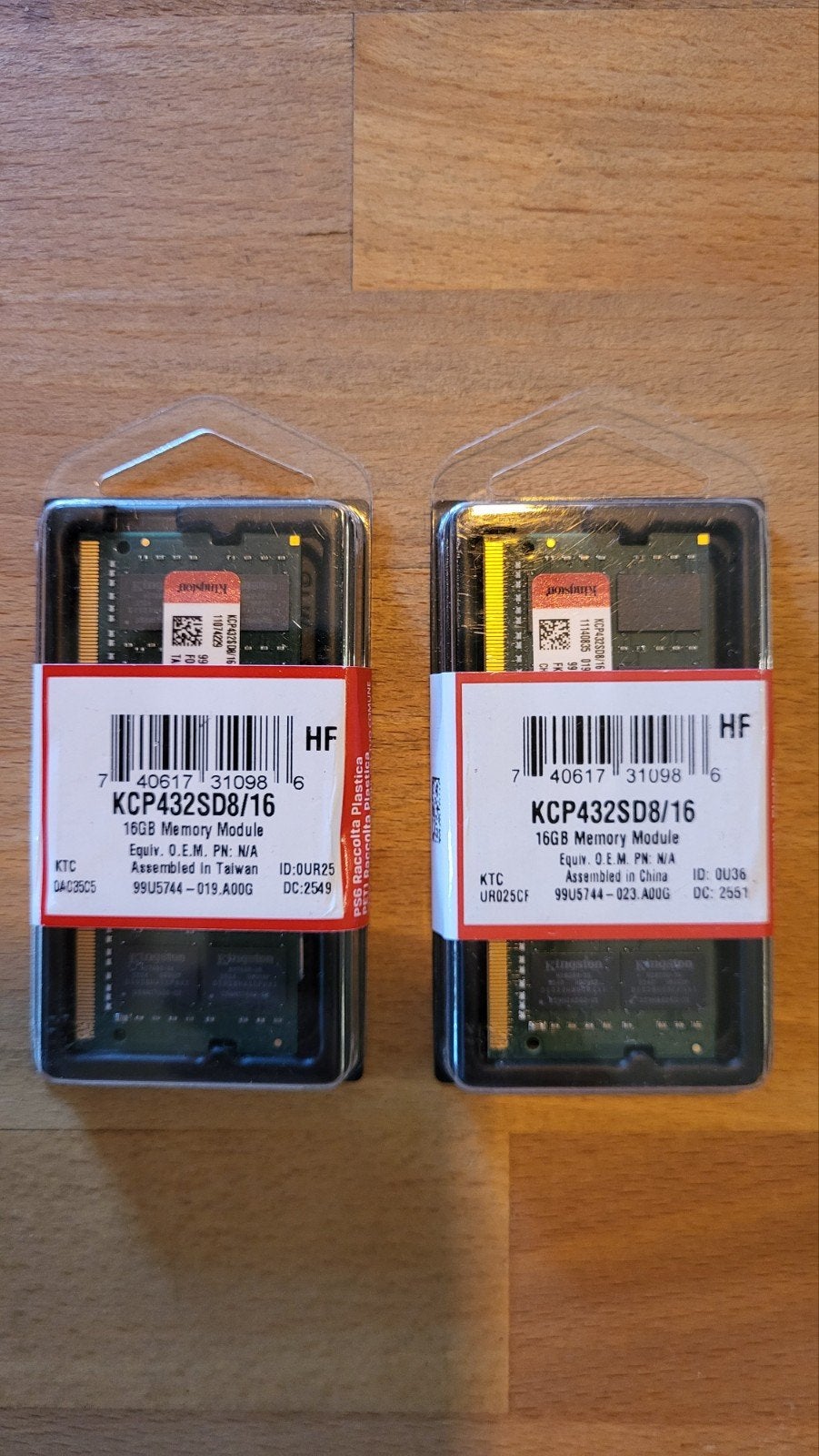 2x 16GB Kingston DDR4 3200MHz SODIMM RAM (Totaal 32GB), Computers en Software, RAM geheugen, 32 GB, DDR4, Nieuw, Ophalen of Verzenden