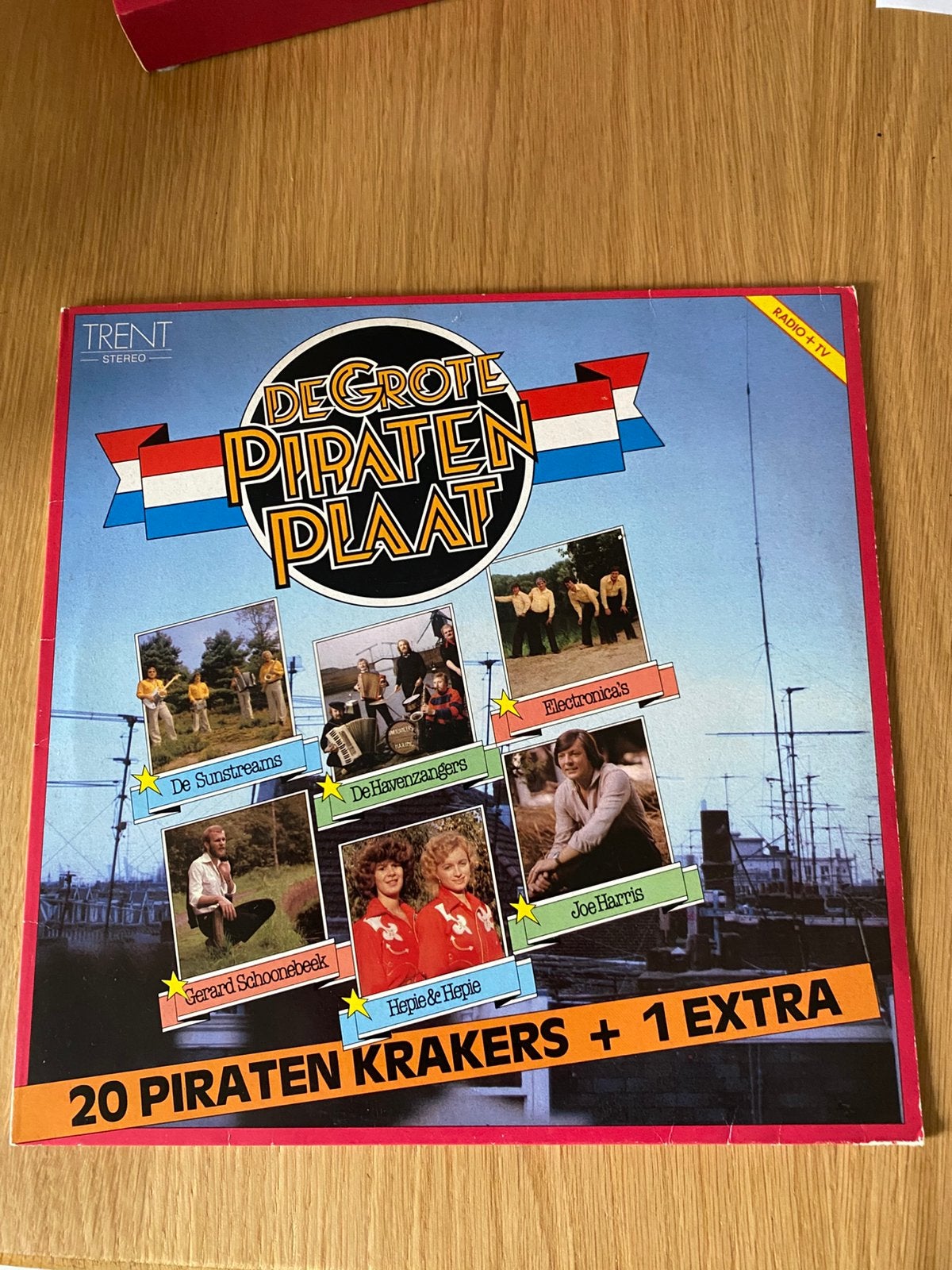 De grote Piratenplaat,20 piratenkrakers., LP, Ophalen of Verzenden, 12 inch, Gebruikt
