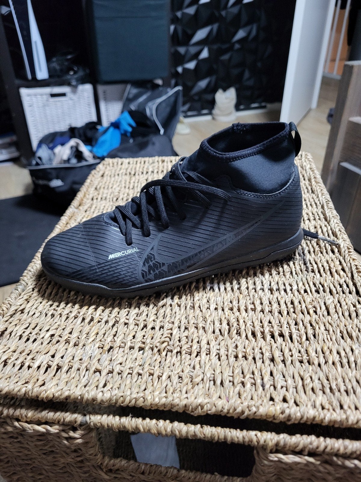 Nike Mercurial Voetbalschoenen - Zwart maat 38.5, Ophalen, Gebruikt, Schoenen