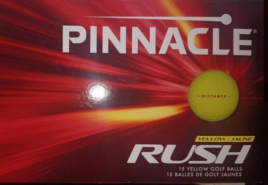 15 NIEUWE Pinnacle Rush Yellow golfballen, Ophalen of Verzenden, Nieuw
