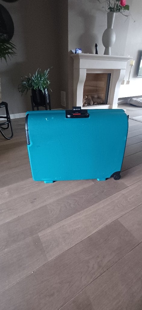 Delsey carlton hardcase koffer, Gebruikt, Hard kunststof, 70 cm of meer, 55 cm of meer