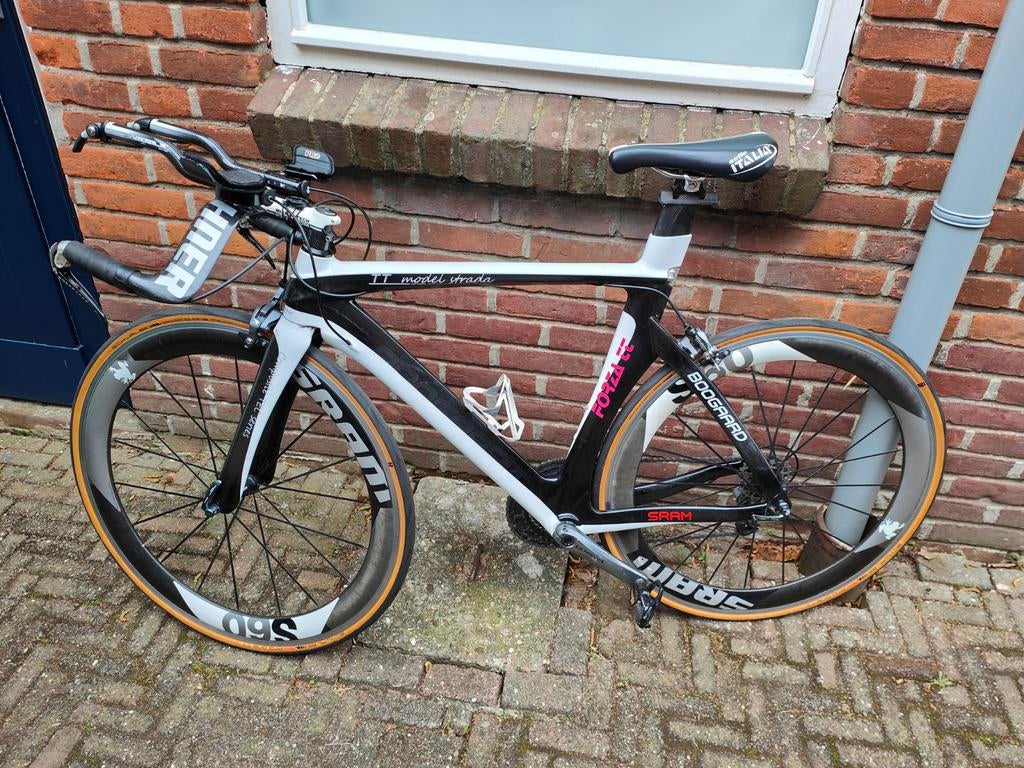 Boogaard Forza TT Tijdritfiets - Dura Ace/Ultegra, SRAM S60, Fietsen en Brommers, Fietsen | Racefietsen, Carbon, Meer dan 20 versnellingen