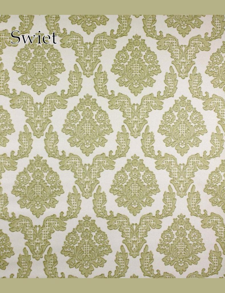 2751 Barok retro behang zachtgroen vintage seventies swiet, Ophalen of Verzenden, Minder dan 10 m²