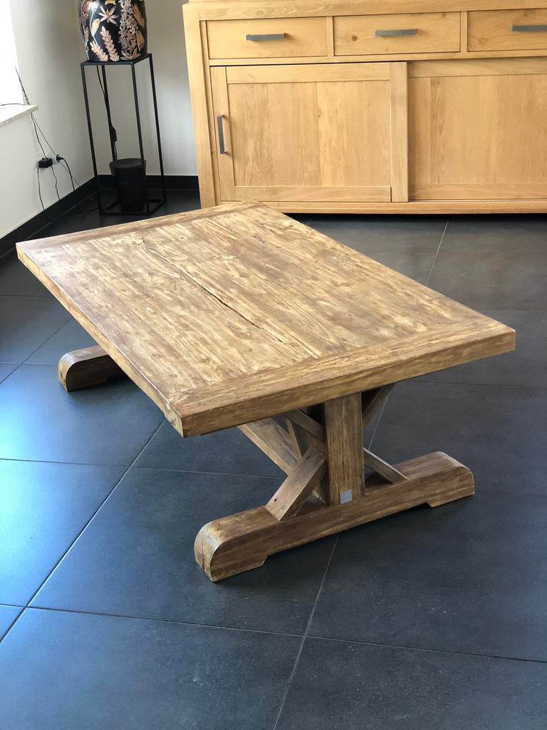 Salontafel teak, Ophalen, 100 tot 150 cm, Teakhout, 50 tot 100 cm