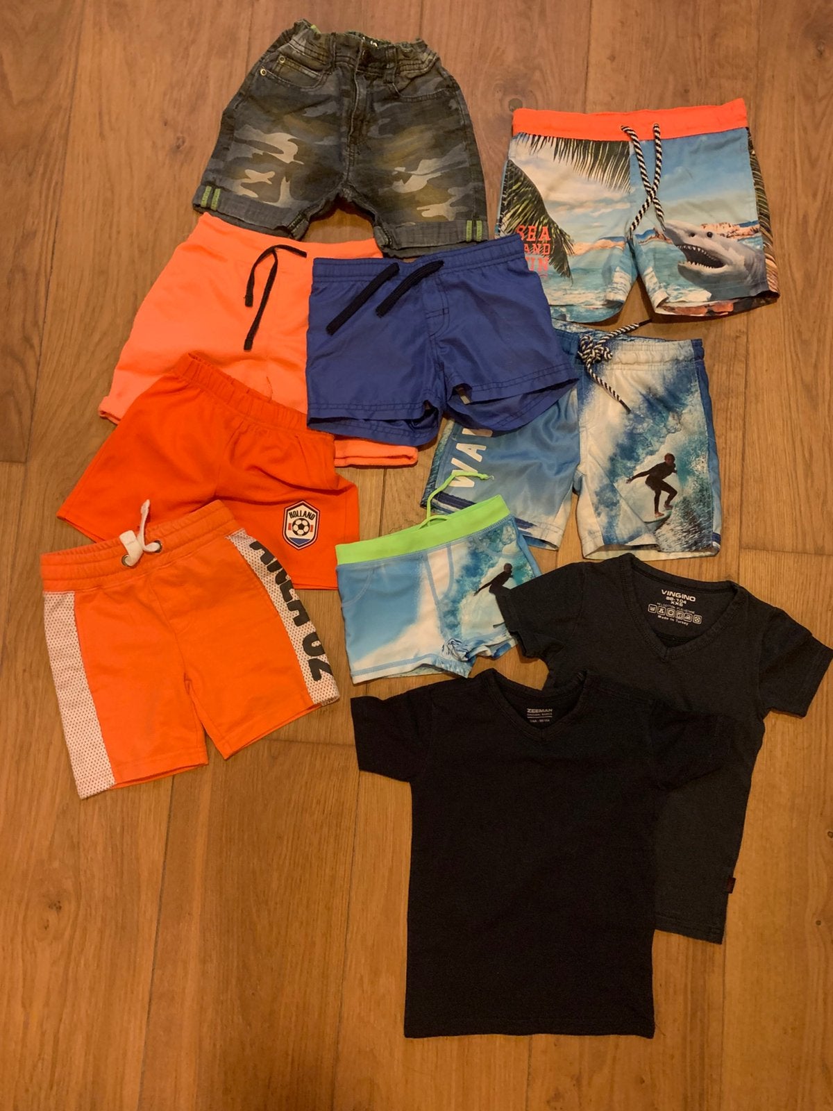 Zomers jongen kleding pakketje 98/104(10st), Ophalen of Verzenden, Zo goed als nieuw, Maat 98