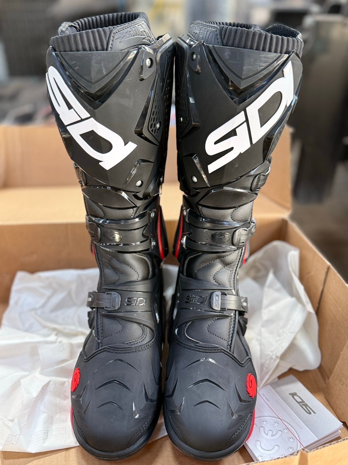 Sidi Crossfire 2 SM Motorcrosslaarzen Zwart/Rood, Ophalen, Nieuw zonder kaartje, Heren, Laarzen