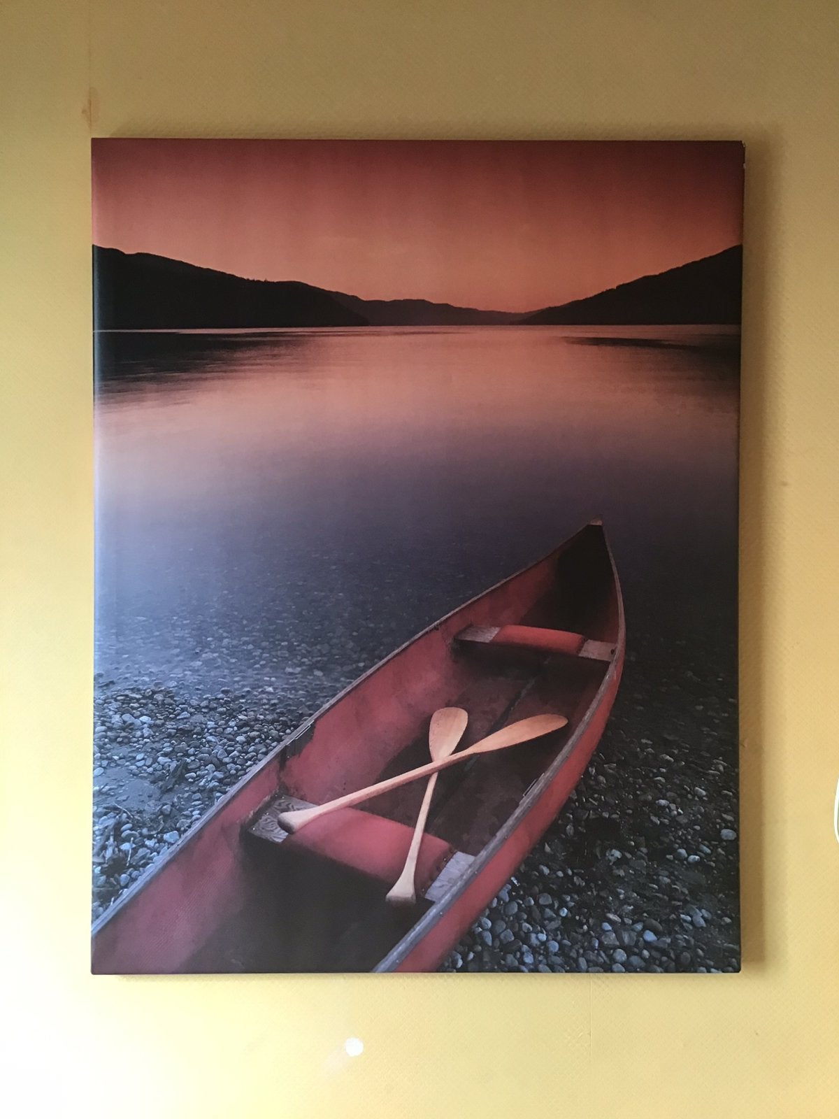 Poster op houten frame 70 cm x 90 cm, Ophalen, Zo goed als nieuw, 50 tot 75 cm, Foto of Poster