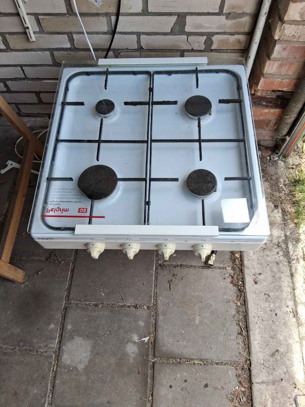 Mooi gebruikt gasstel met 4 pitten, Gebruikt, Gas, 4 kookzones, Ophalen of Verzenden