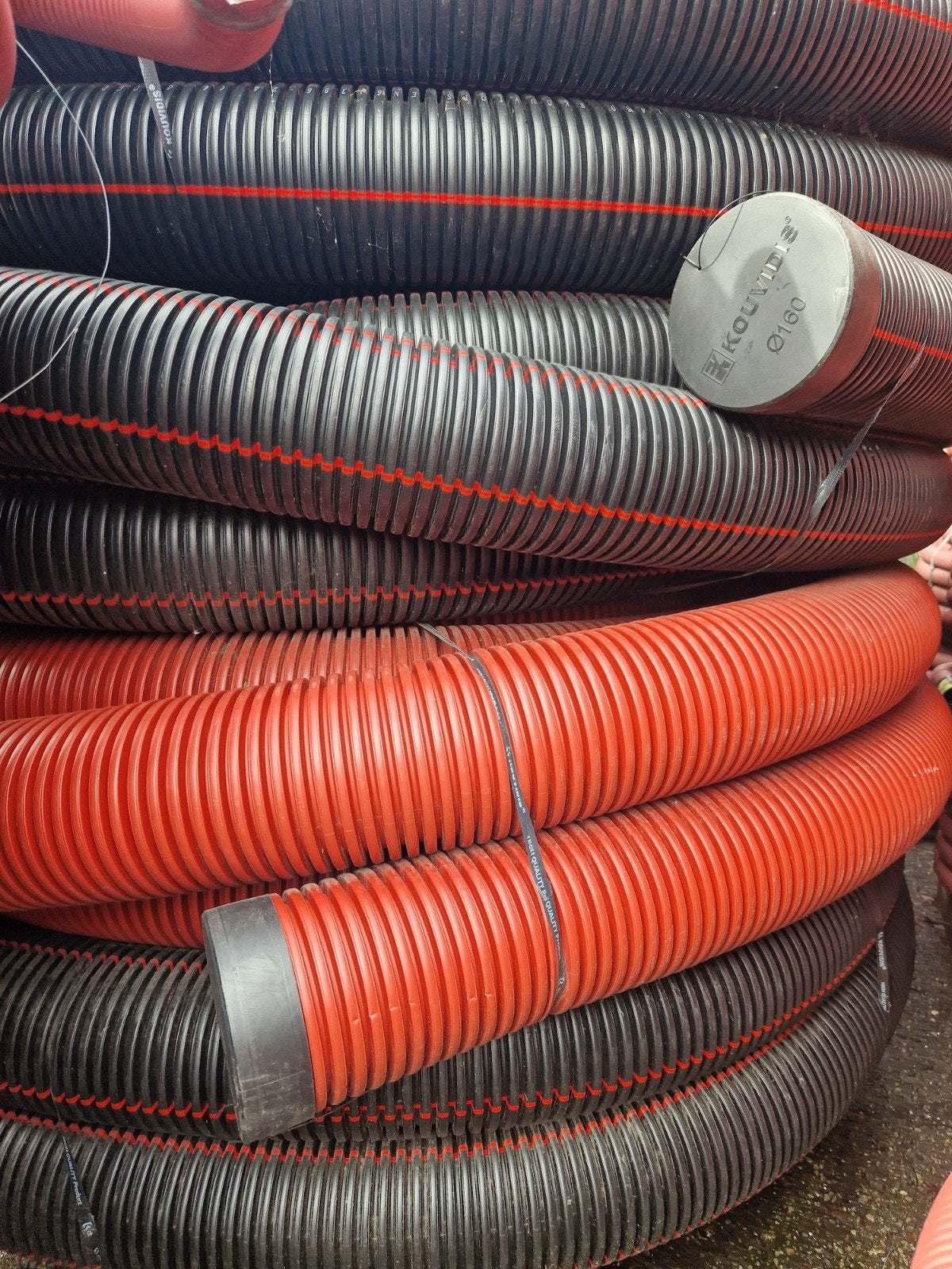 160mm mantelbuis, Doe-het-zelf en Verbouw, Buizen en Afvoer, Ophalen, Pvc, 6 meter of meer, Overige typen