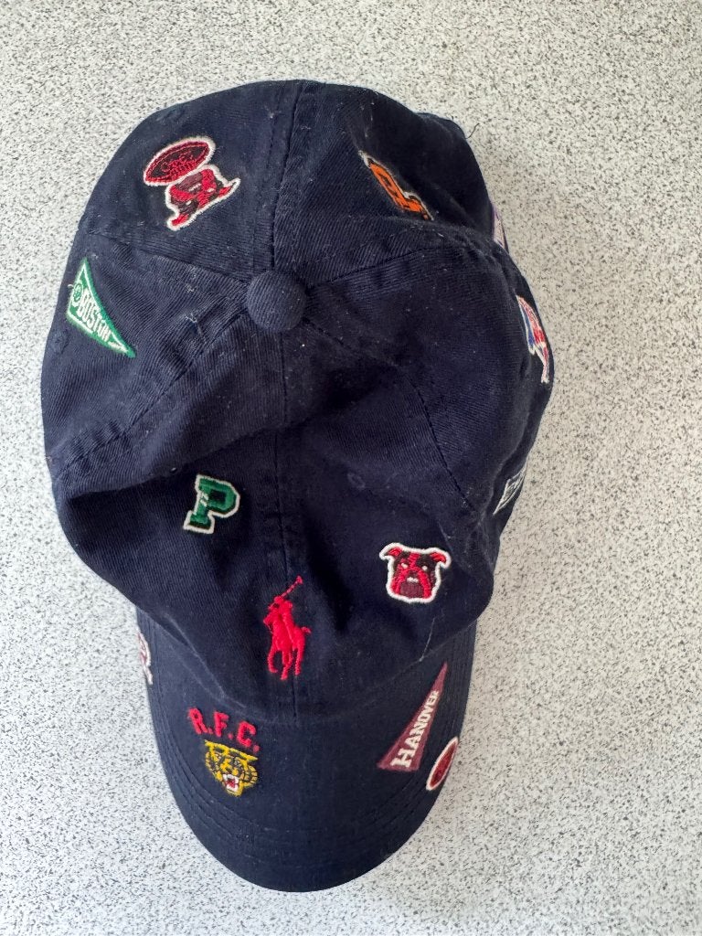 Collectors item; classic, multi-patch Polo Ralph Lauren cap, Ophalen, Nieuw, Polo Ralph Lauren, Pet