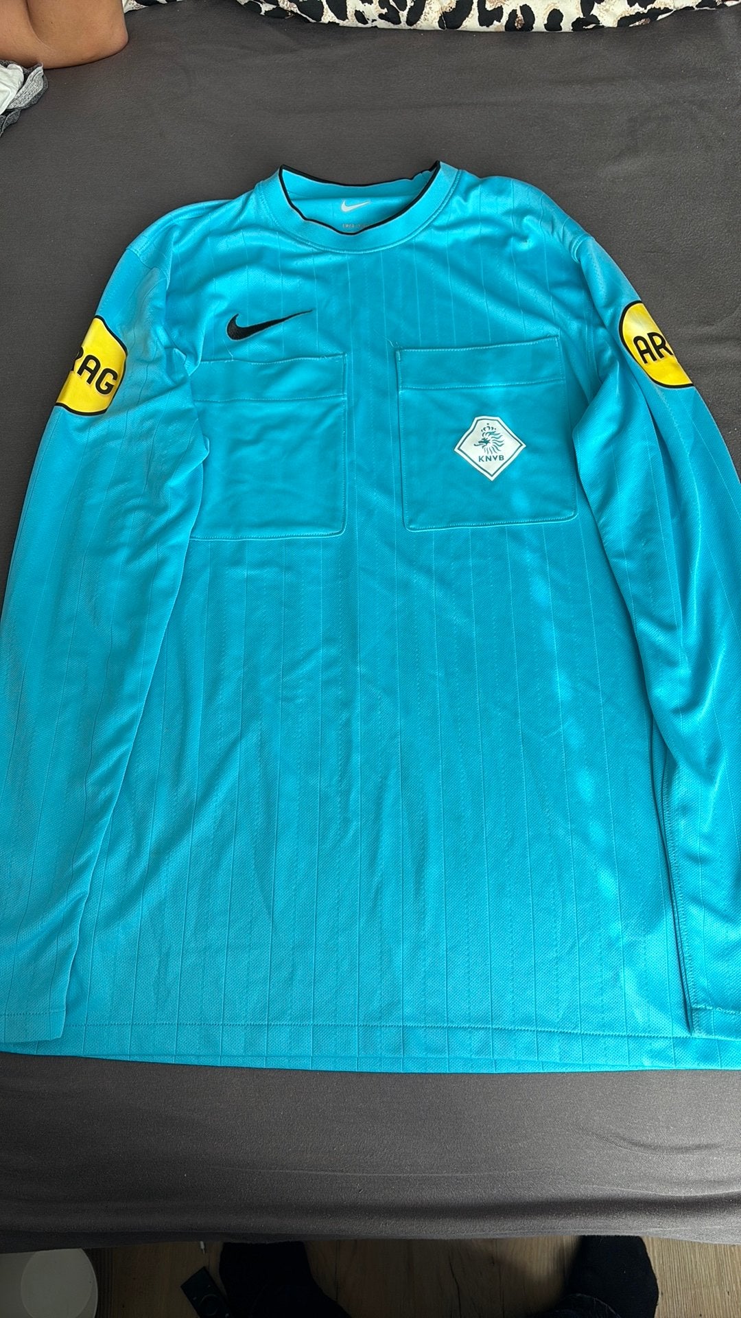 KNVB scheidsrechters shirt seizoen 24-26, Ophalen, Zo goed als nieuw, Blauw, Voetbal