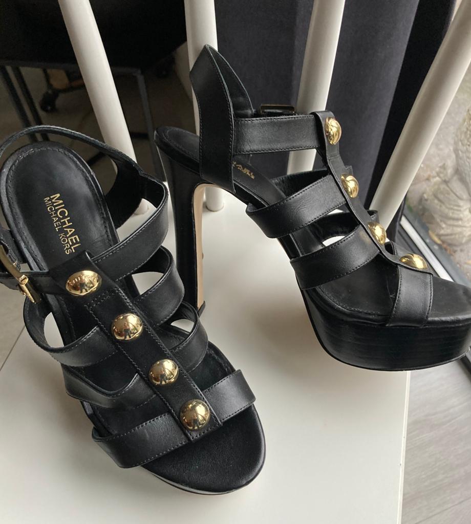 Michael Kors Jagger mt 37, Kleding | Dames, Schoenen, Ophalen of Verzenden, Zo goed als nieuw, Zwart