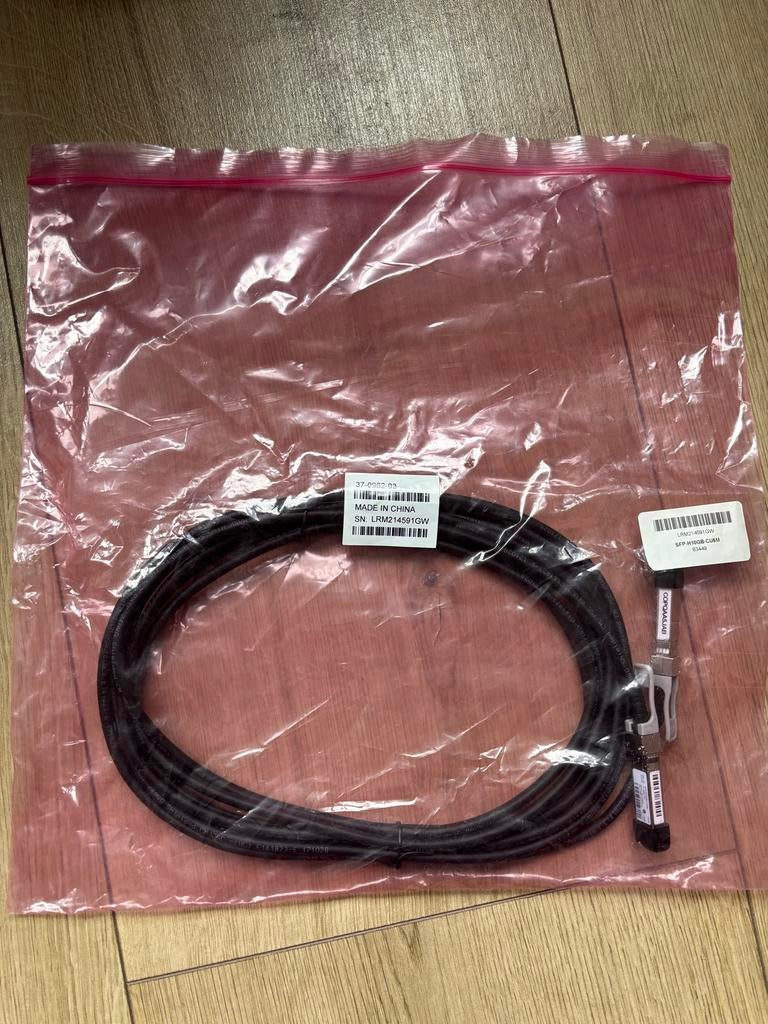 Cisco DAC kabel 5 meter 10Gb, Computers en Software, Pc- en Netwerkkabels, Nieuw, Ophalen of Verzenden