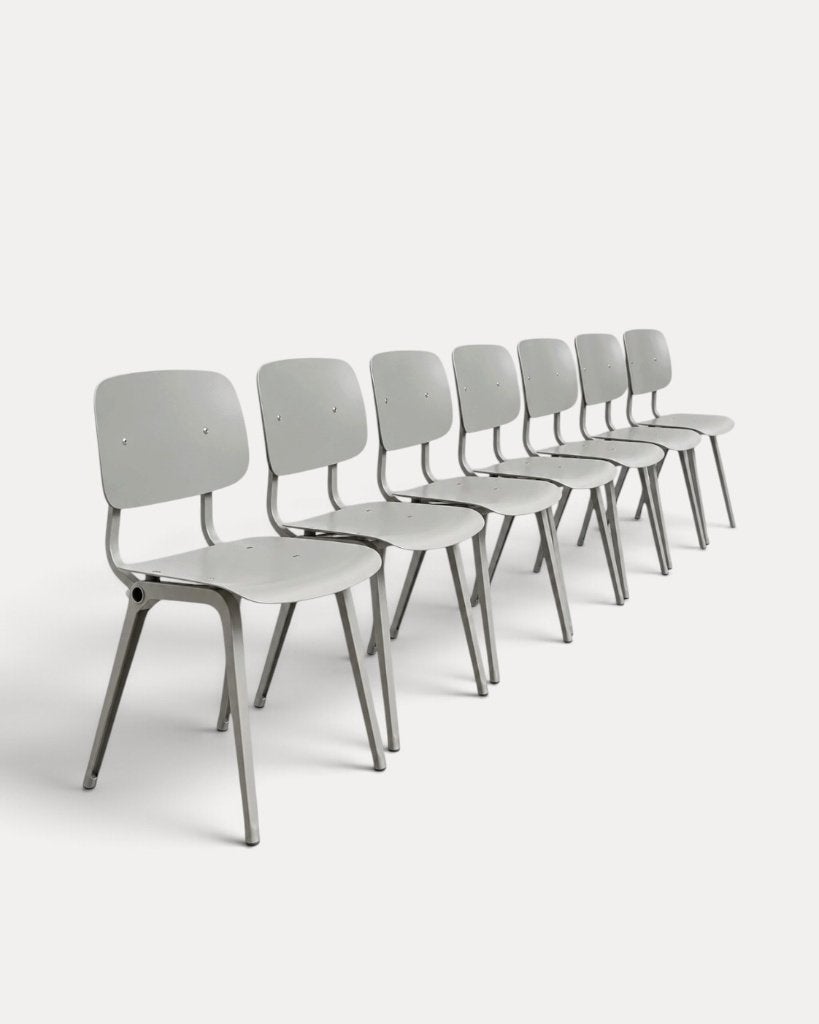 (30x) HAY Revolt stoel Friso Kramer - grijs, Ophalen, Kunststof, Hay@hay.com, Zo goed als nieuw