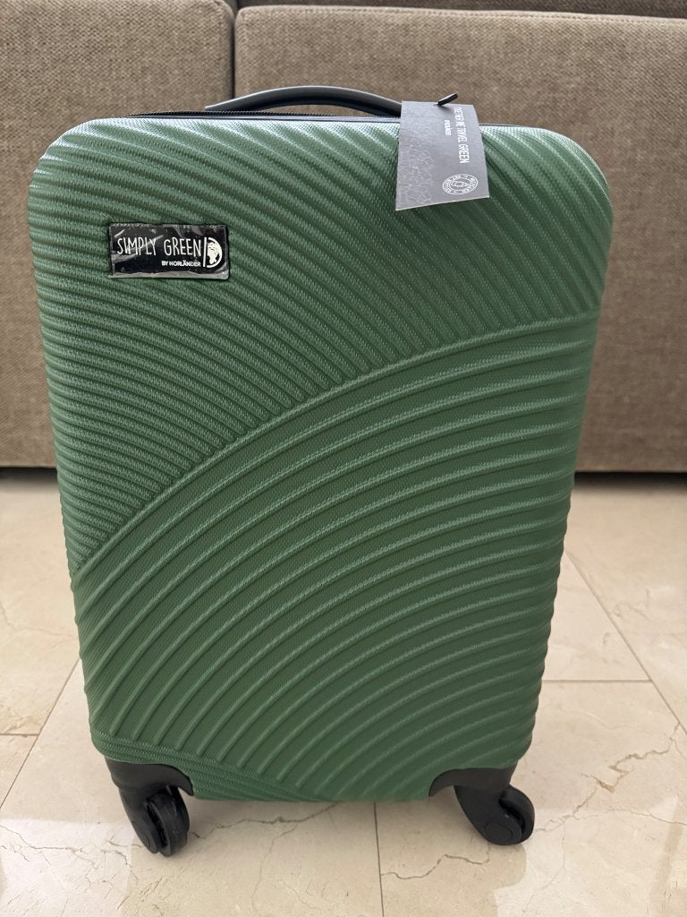 Trolley, rolkoffer nieuw, Uitschuifbare handgreep, 50 tot 60 cm, Hard kunststof, Nieuw