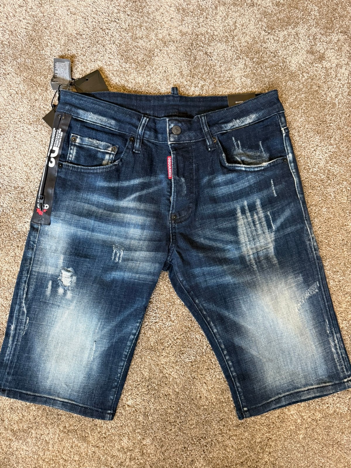 Dsquared korte jeans, Ophalen of Verzenden, Nieuw, Blauw, W32 (confectie 46) of kleiner