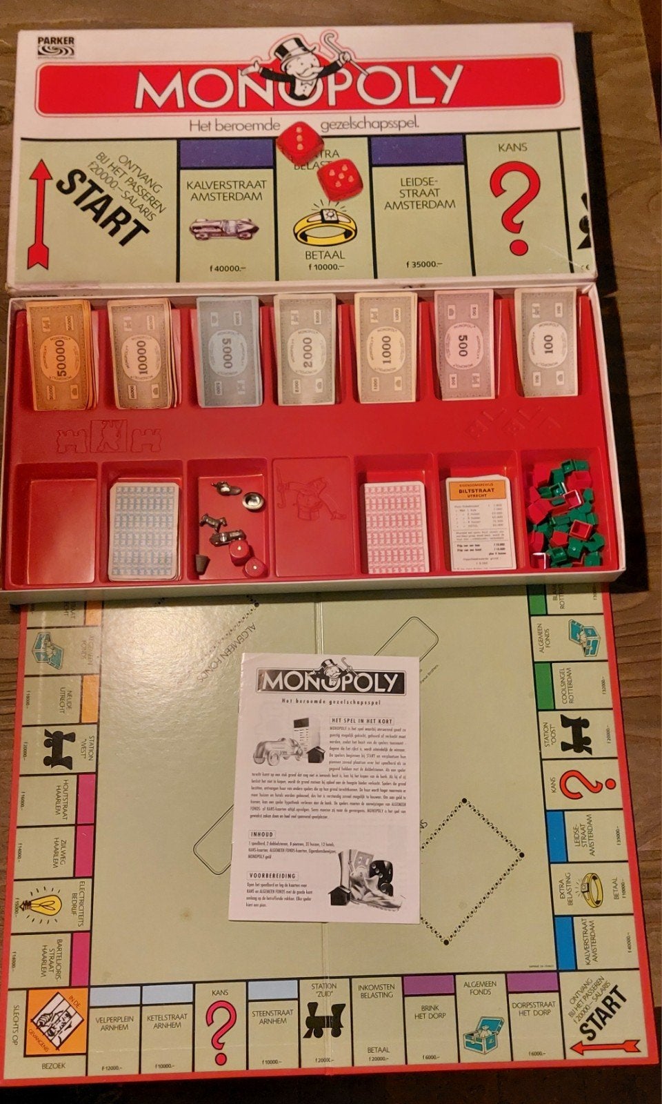 Monopoly: Het beroemde gezelschapsspel (Vintage), Een of twee spelers, Ophalen of Verzenden, Gebruikt, Parker
