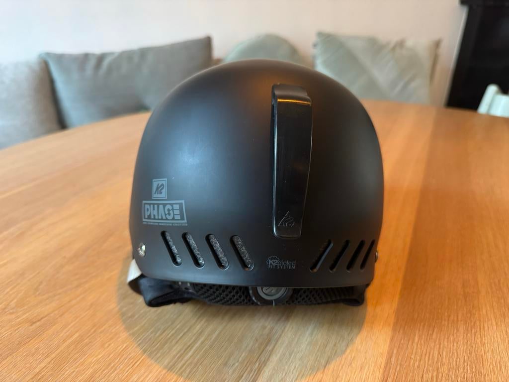 Salomon skihelm, zwart, inclusief geluidskabeltje, Sport en Fitness, Skiën en Langlaufen, Overige typen, Zo goed als nieuw, Minder dan 100 cm