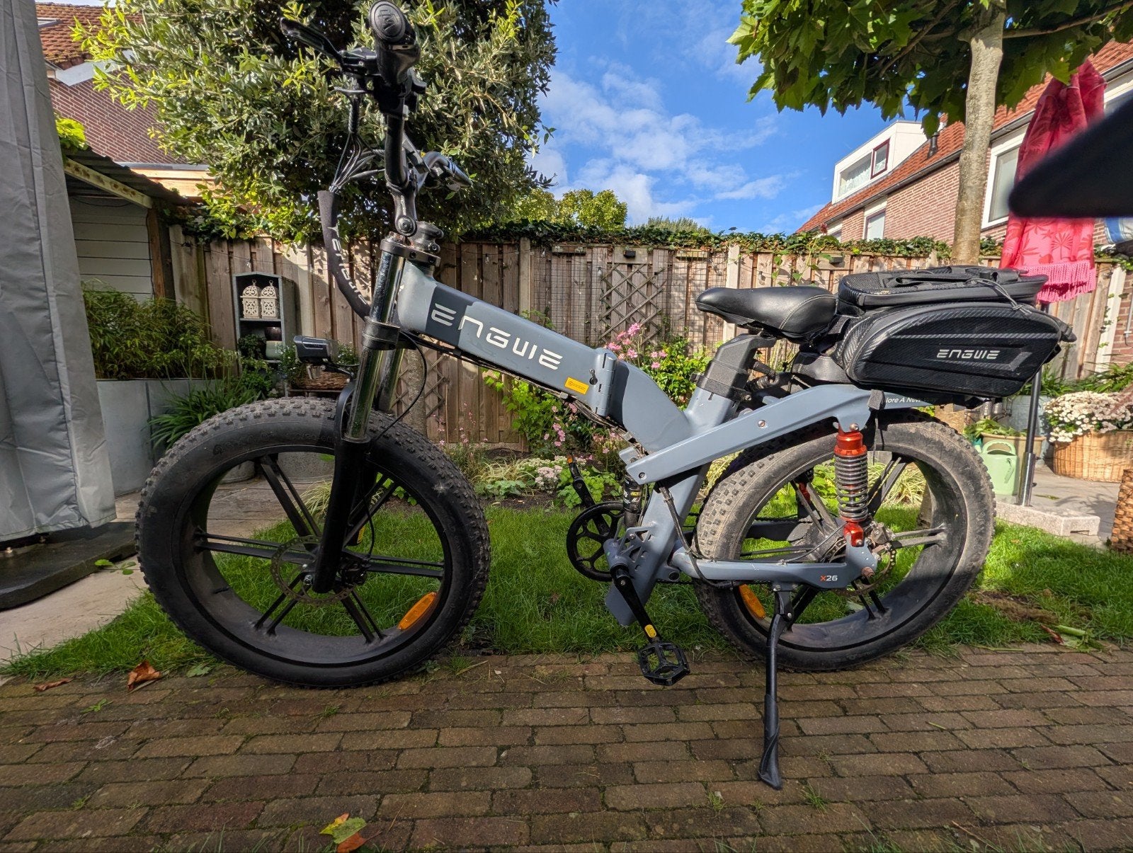 Engwe X26 E-bike met dubbele accu, Fietsen en Brommers, Ophalen, Zo goed als nieuw, 50 km per accu of meer, Overige merken