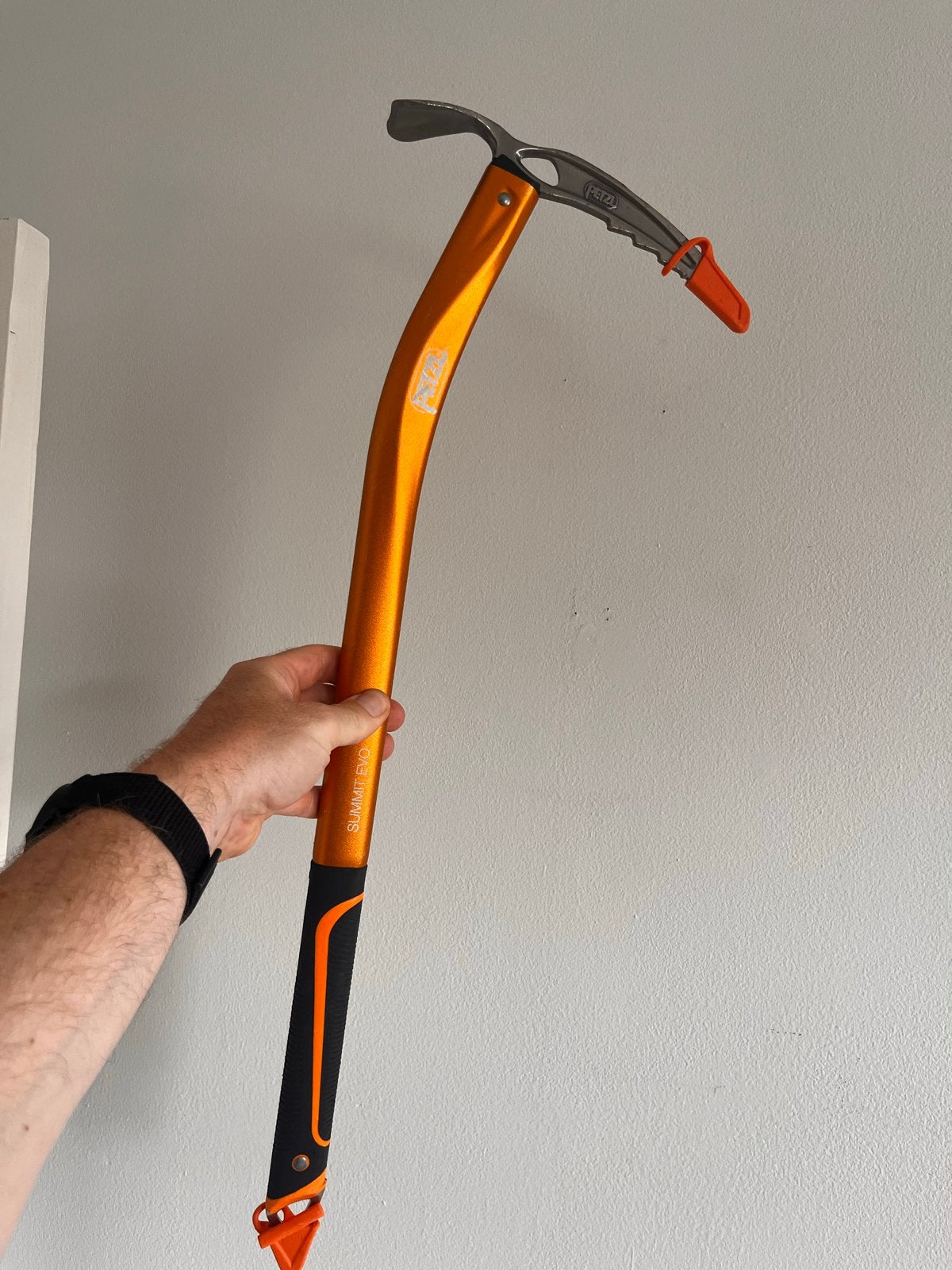 Petzl Summit Evo Gletsjer Pickel 66cm, Ophalen of Verzenden, Zo goed als nieuw, Klimsport-accessoire