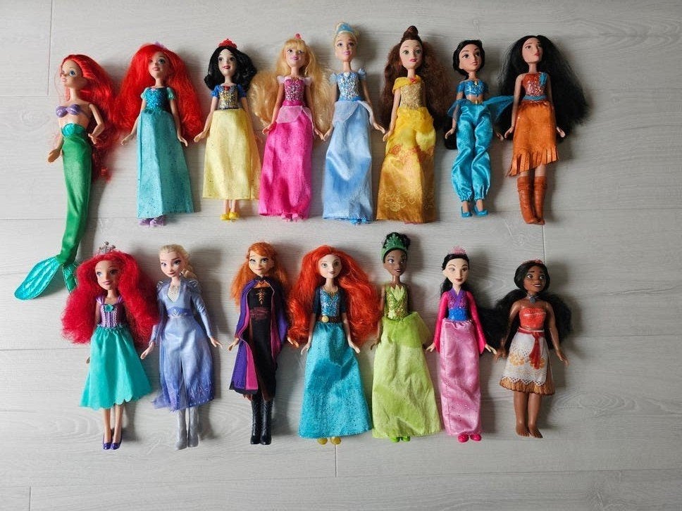 Princessen Disney barbie poppen, Ophalen of Verzenden, Gebruikt, Barbie