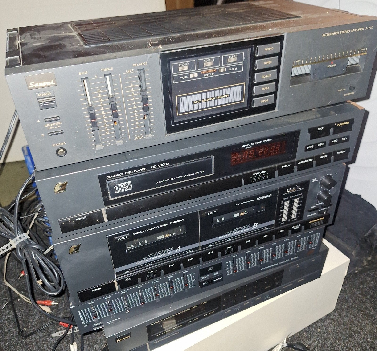 te koop een Sansui stereo toren, Audio, Tv en Foto, Ophalen, Gebruikt, Overige merken, Losse componenten