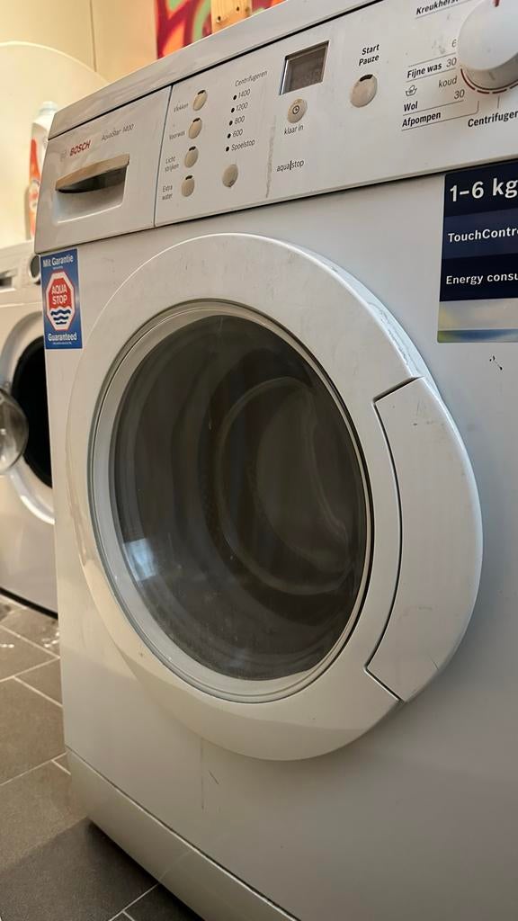 Bosch Aquastar 1400 Wasmachine - 1-6 kg inhoud, Witgoed en Apparatuur, Ophalen, 1200 tot 1600 toeren, 4 tot 6 kg, Zo goed als nieuw