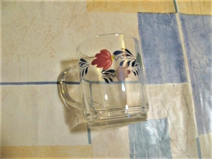 Boerenbont theeglas (hoge model) Boerenbond, Glas of Glazen, Gebruikt, Landelijk/Boerenbont, Ophalen of Verzenden