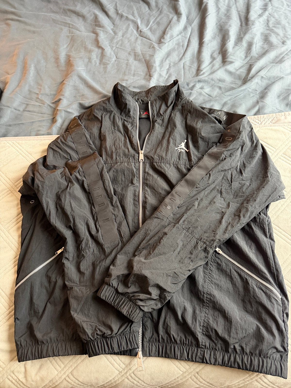 Nike Jordan Flight Windbreaker Jas - Maat XL, Ophalen of Verzenden, Zo goed als nieuw, Maat 56/58 (XL), Zwart