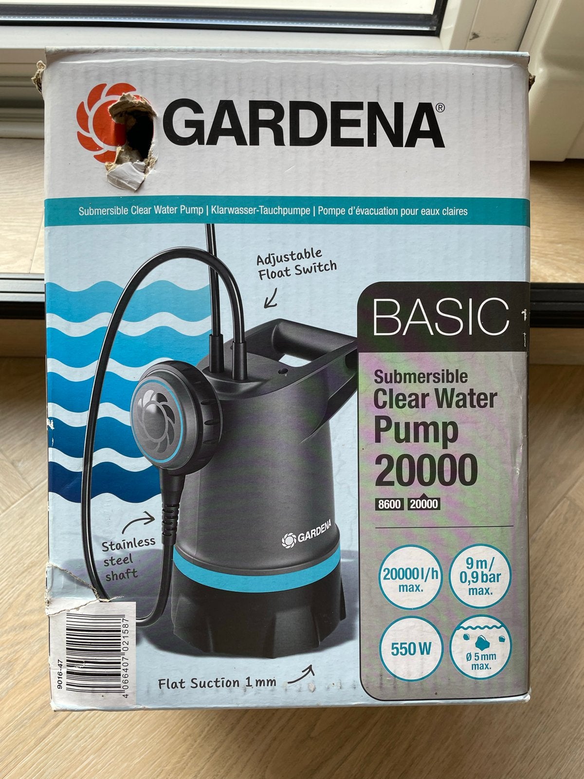 Gardena Dompelpomp Clear Water Pump 20000, Tuin en Terras, Ophalen of Verzenden, Nieuw, Dompelpomp