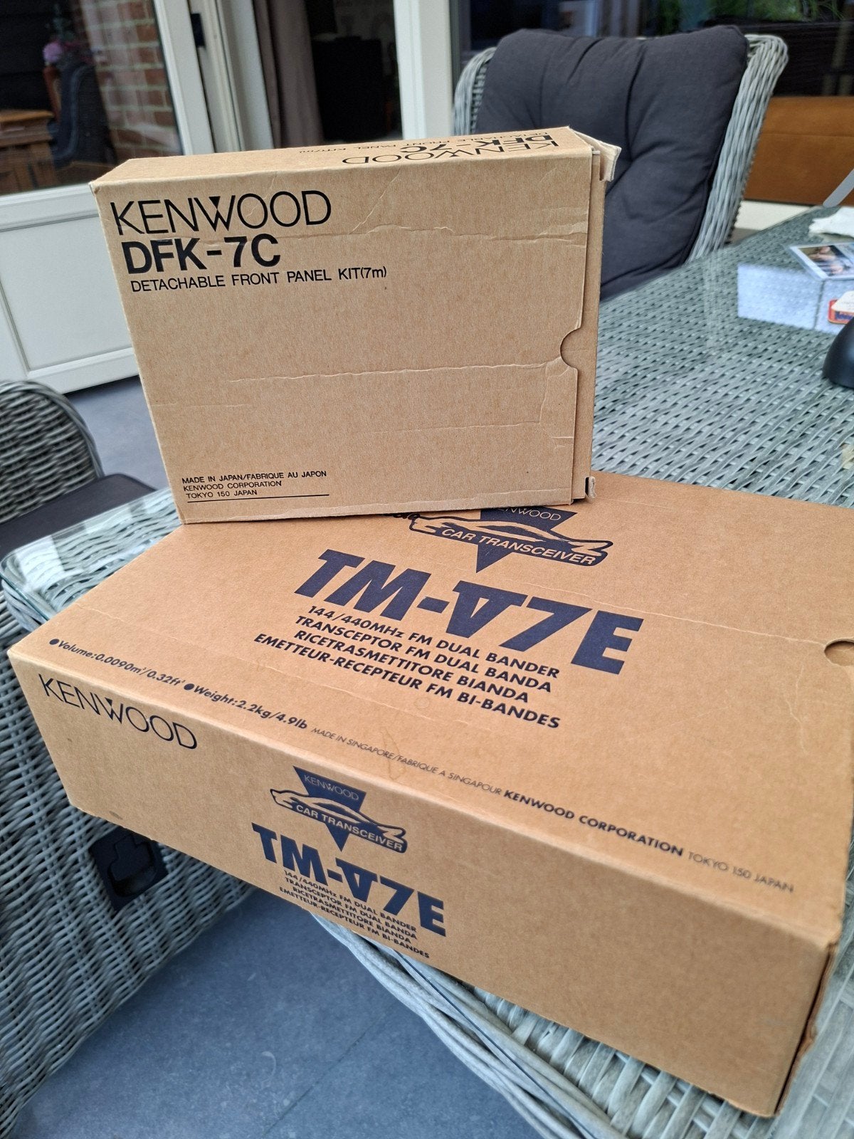 Kenwood TM-V7E Dual Band Transceiver + DFK-7C Kit (Nieuw), Telecommunicatie, Zenders en Ontvangers, Ophalen of Verzenden, Nieuw