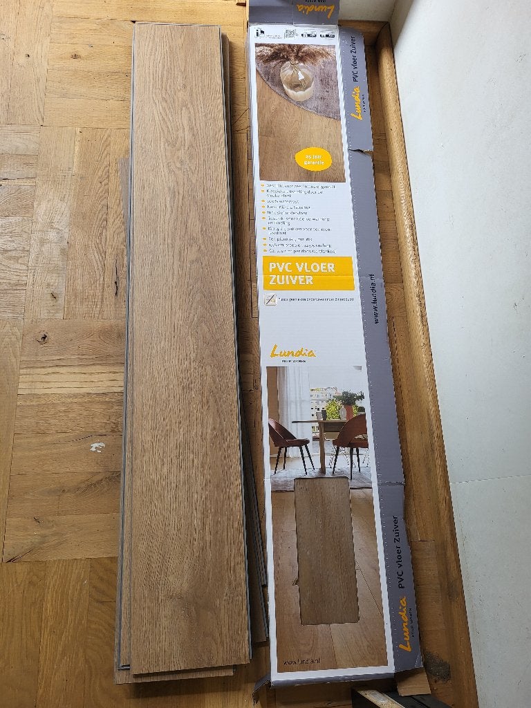 pvc clickvloer Lundia/ zuiver Christina, Doe-het-zelf en Verbouw, Vloerdelen en Plavuizen, Ophalen, Overige materialen, 50 tot 150 cm